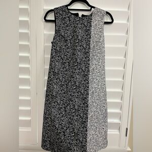 Karl Lagerfeld Paris Black & White Sheath Dress